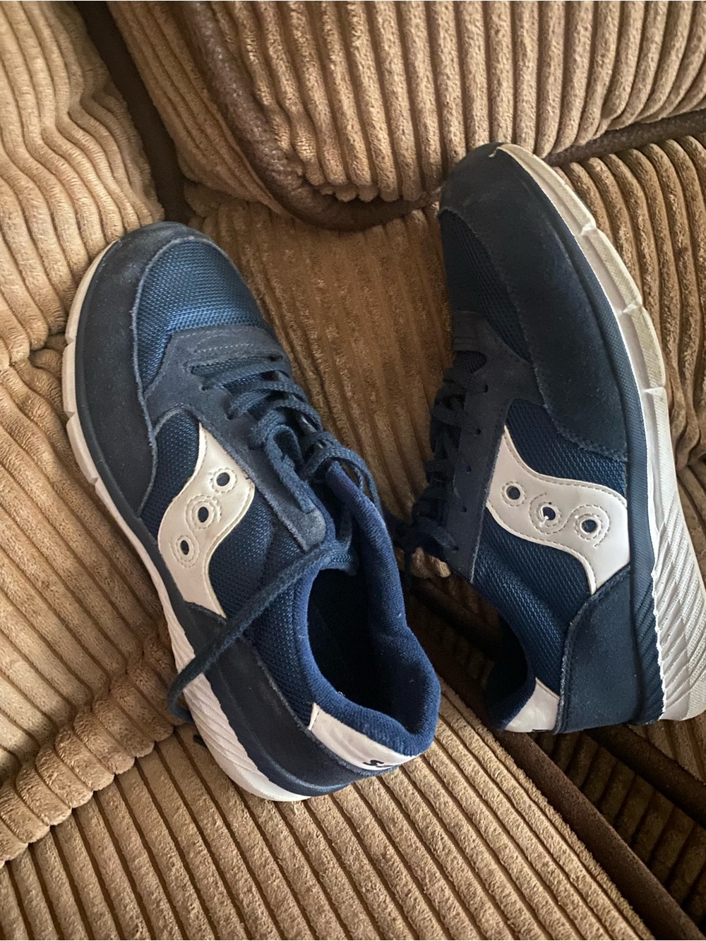 Saucony Navy and White Men’s Casual Running Sneakers